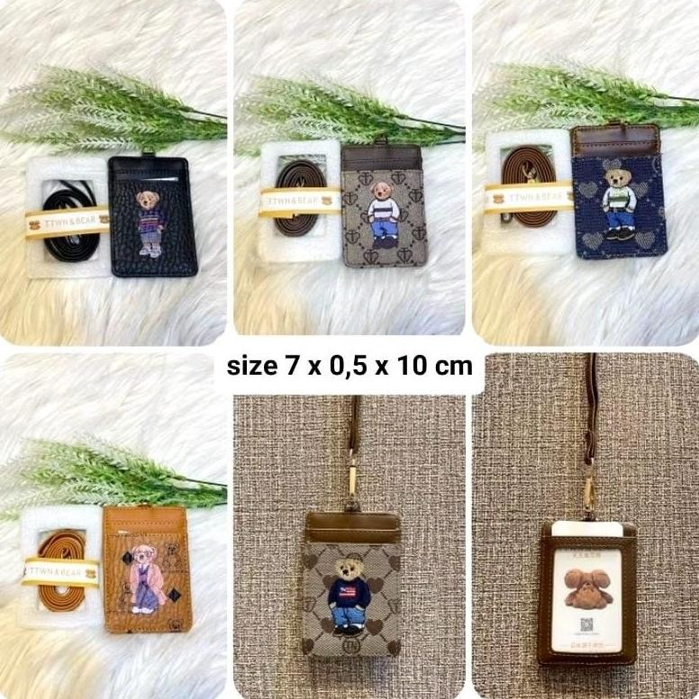 

JH8 TTWN & BEAR LANYARD ID CARD HOLDER NAME TAG KARTU KERJA IDENTITAS PEKERJA GANTUNGAN TANDA NAMA TEMPAT WORK WORKER