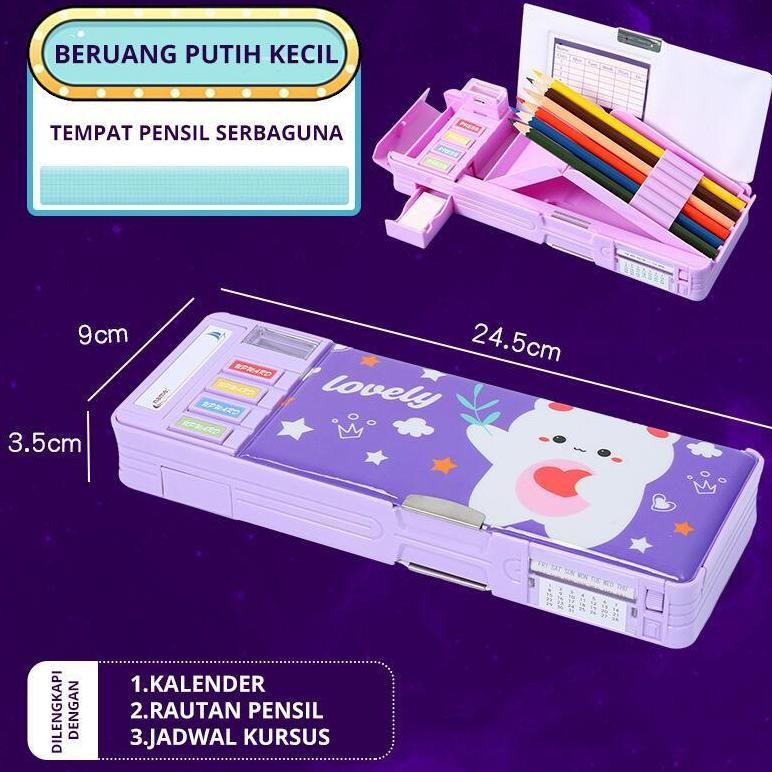 

JH8 CODTempat pensil multifungsi untuk siswa sekolah dasar, anak-anak, taman kanak-kanak, kapasitas besar, tempat pensil sederhana