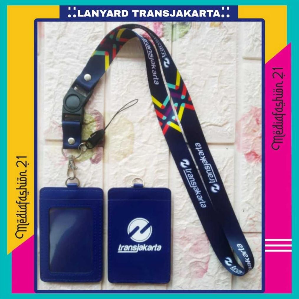 JH8 Lanyard Tali Gantungan ID Card TRANSJAKARTA Free Strap Gantungan HP/Flashdisk