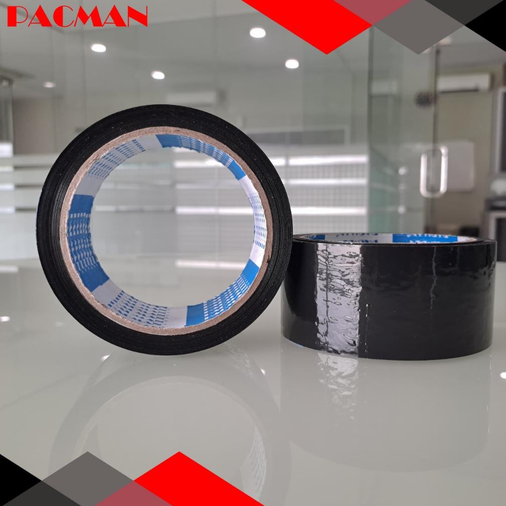 

JH8 Lakban warna Hitam merk Pacman original 100% 1 slop (6 pcs)