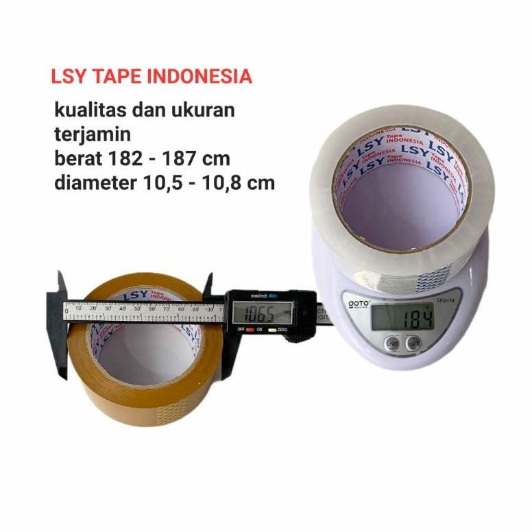 

JH8 lakban bening / cokelat 100yard 1 dus isi 48 roll LSY TAPE INDONESIA ( CBM )