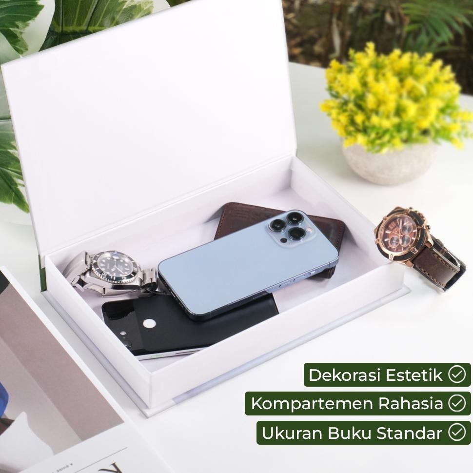 

JH8 Buku Palsu Pajangan dengan Kotak Penyimpanan Barang Dummy Book Organizer