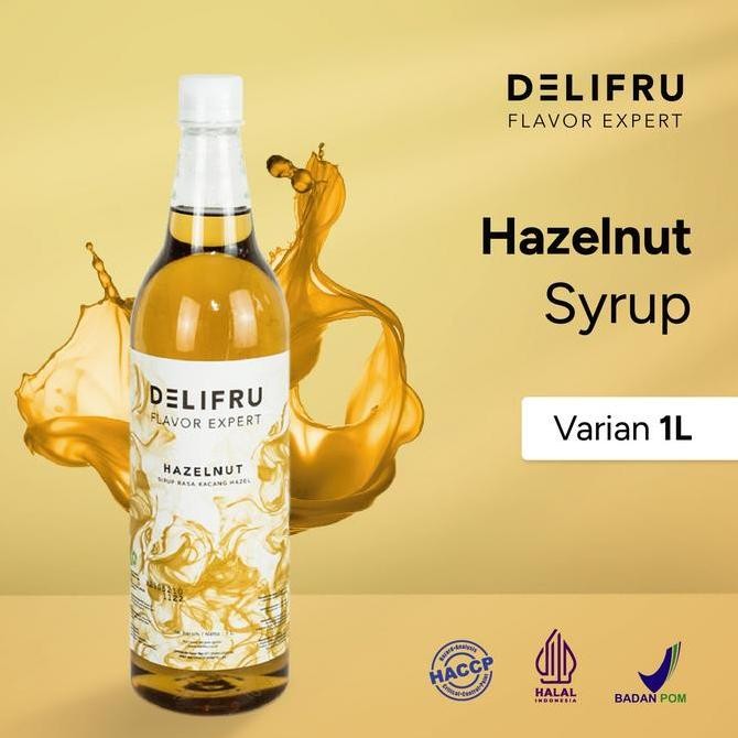 

Syrup Hazelnut Delifru 1000 Ml - Sirup Minuman Kacang Hazel Premium