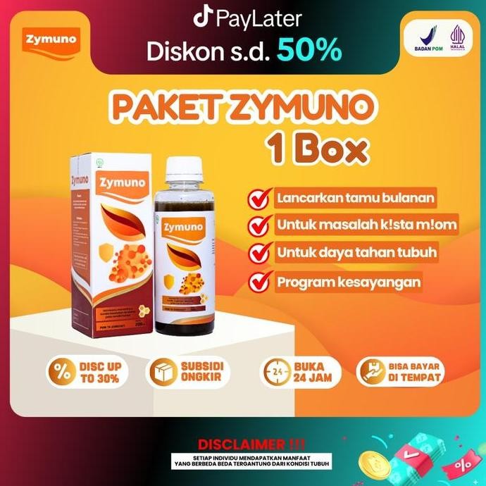 

Zymuno Madu Original 1 Botol - 200Ml/Botol - Bahan Alami, Organik, [Bpom-Halal] - Honey Syrup Jelly Syrup