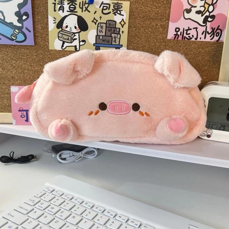 

JH8 Cute Pig Tempat Pensil Kotak Pouch Babi Pink