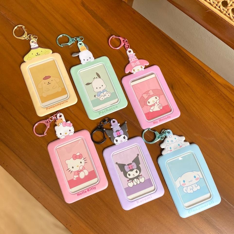 

JH8 Id Card Case Gantungan Karakter Kartun Sanrio Kuromi Pochaco Melody Hello Kitty Cinnamoroll Photo Card Lanyard Name Tag Lucu Unik Kado Gift Hadiah