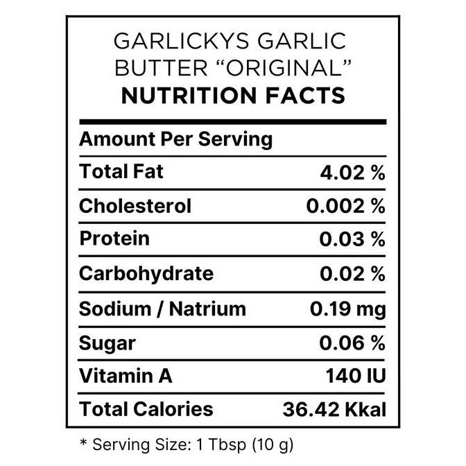 

Garlickys Premium Garlic Butter Varian Original Truffle Sweet & Salty