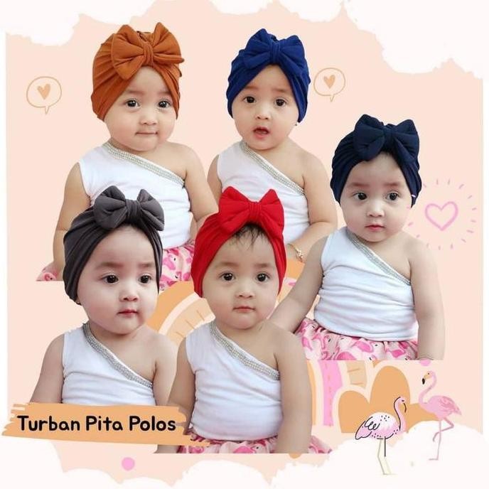 1 set 5 pcs Ciput Anak | Turban Bayi | Turban Anak GS