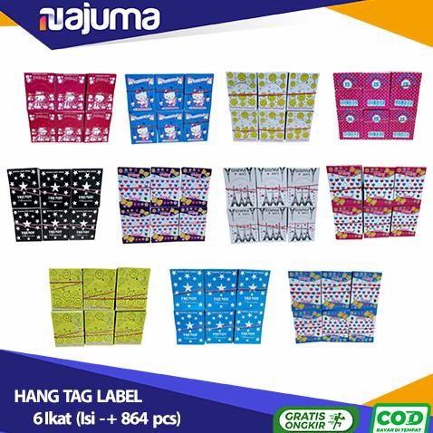 

JH8 (6 Ikat) Label Hang Tag Aksesoris Kertas Gantungan Produk Label Pajangan Gantungan Kar Kotak Label Lebel Hantag Hangtag Card Label