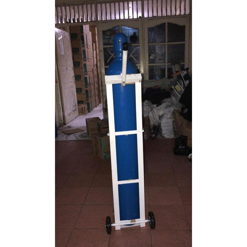 Terlaris Tabung Oksigen 6M3 6 M3 Komplit Troly Dan Regulator Full Set Lengkap Ready Stok