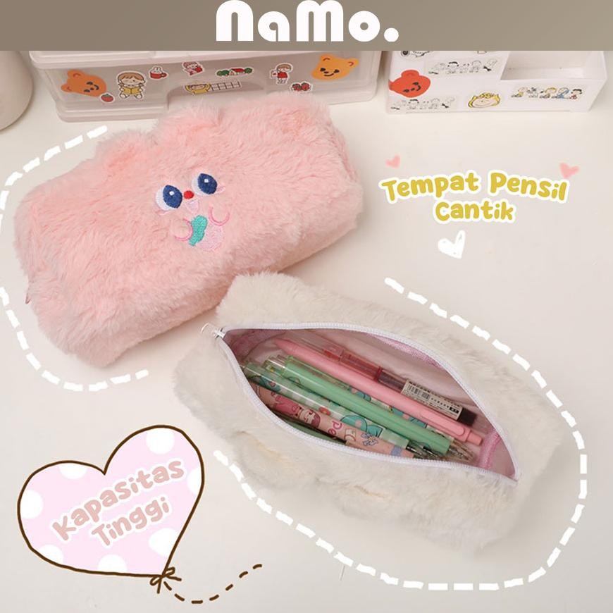 

JH8 Tempat pensil bulu soft cute/ Tas pensil kosmetik/ Pouch makeup kecil