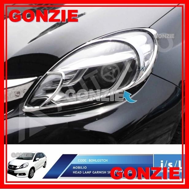 Paket Garnish Lampu Depan Belakang Mobilio 2013-2016 Chrome