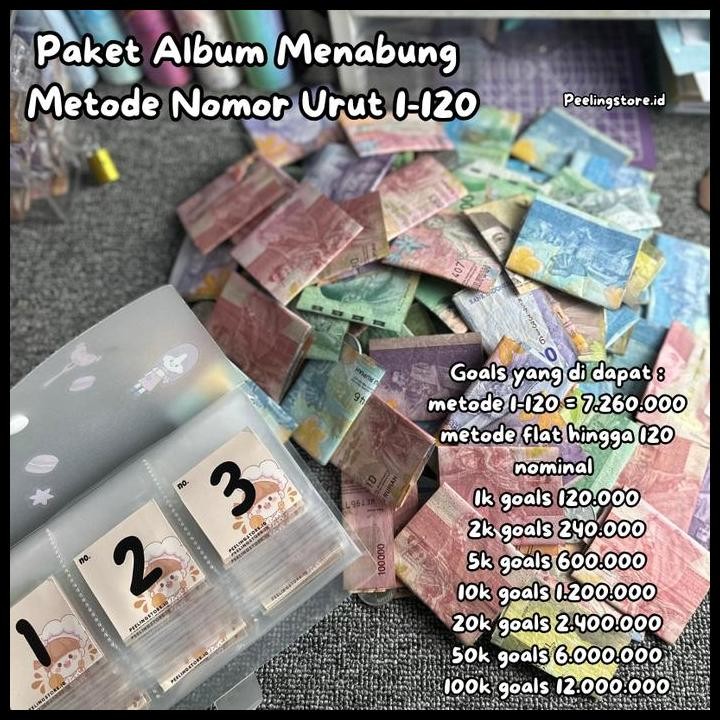 

Terlaris Paket Album Menabung Metode Nomor Urut 1-120 / Paket Menabung / Tantangan Menabung / Album Nabung Good Quality