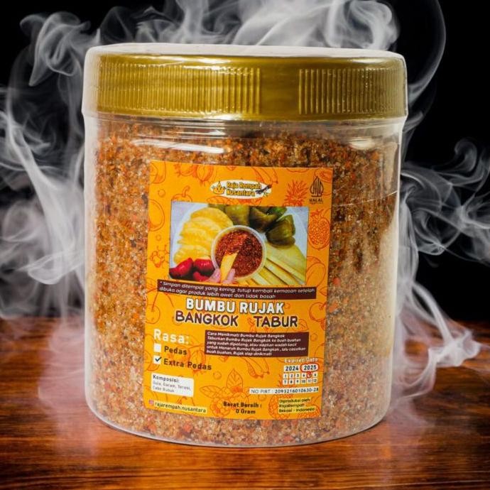 

Rajarempah Bumbu Rujak Bangkok 350Gr Bumbu Rujak Buah Pedas Manis Asin