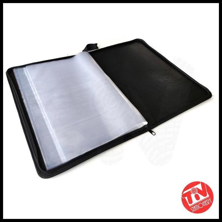 

Terlaris Clear Holder Zipper Yushinca Document Keeper F4 / Fc 40 Pockets Good Quality