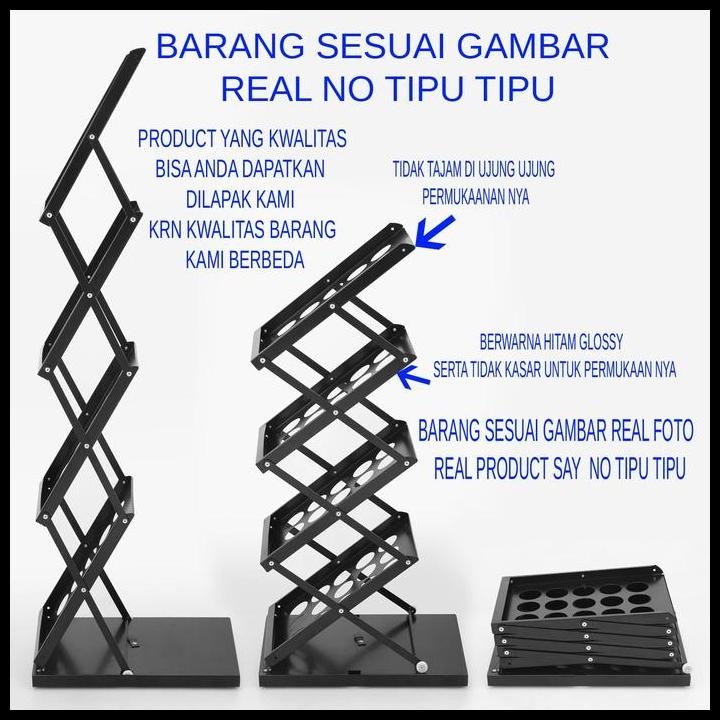 

Terlaris Rak Brosur Besi Hitam 4 Susun Good Quality