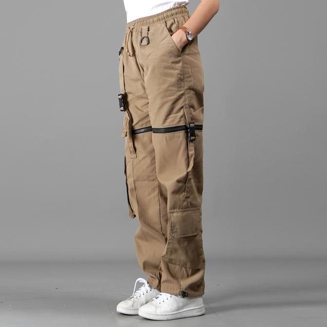 Okechuku JUSTINE Celana Cargo Panjang Pendek Celana Wanita Streetwear