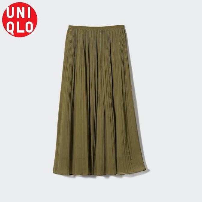 SALERok Pleated Plisket Skirt Wanita Sifon UNIQLO TERMURAH