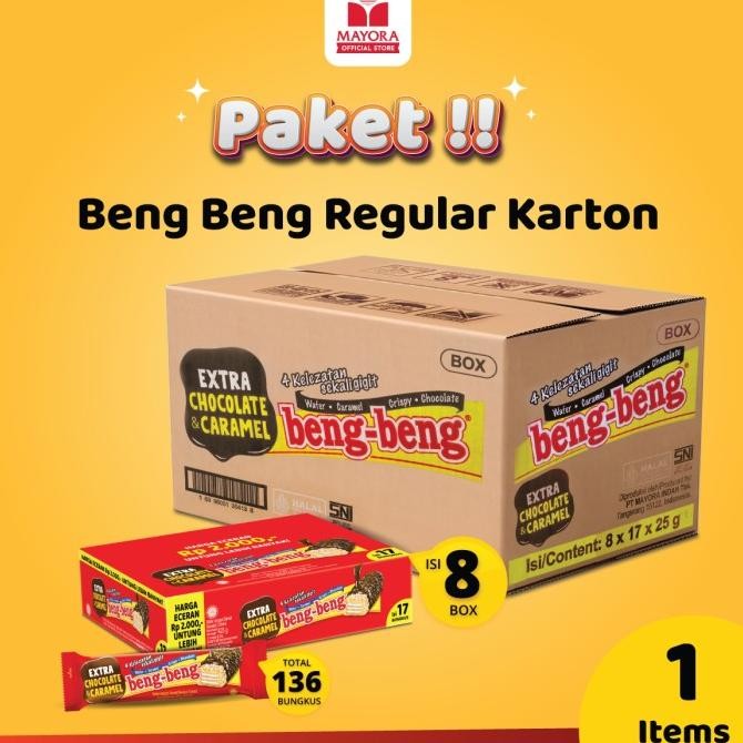 

Wafer Coklat Beng Beng Regular 17 Pcs - Karton