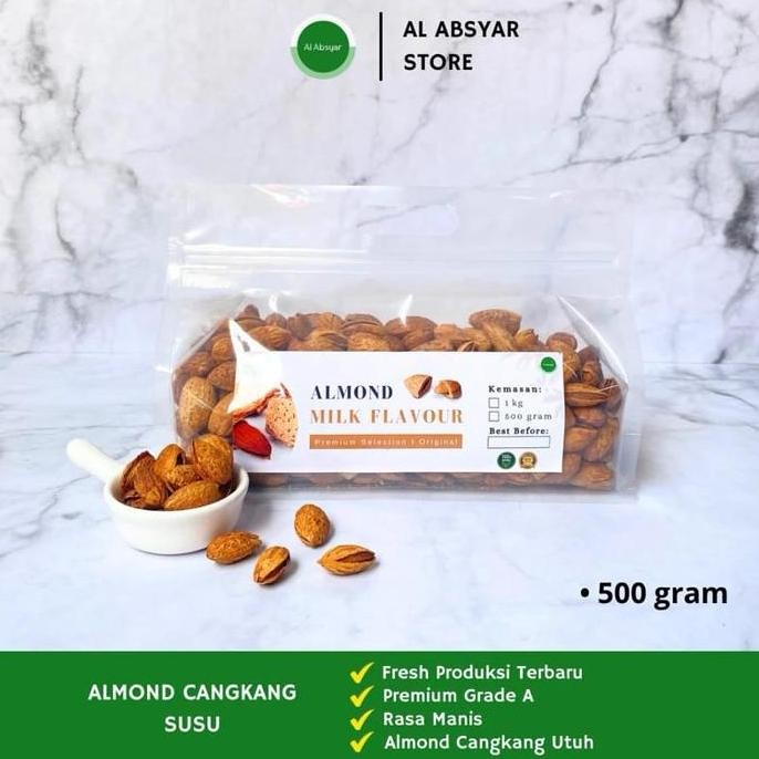 

Almond Cangkang Susu Butter Milk 1Kg Roasted Healthy Food Kurma Alif