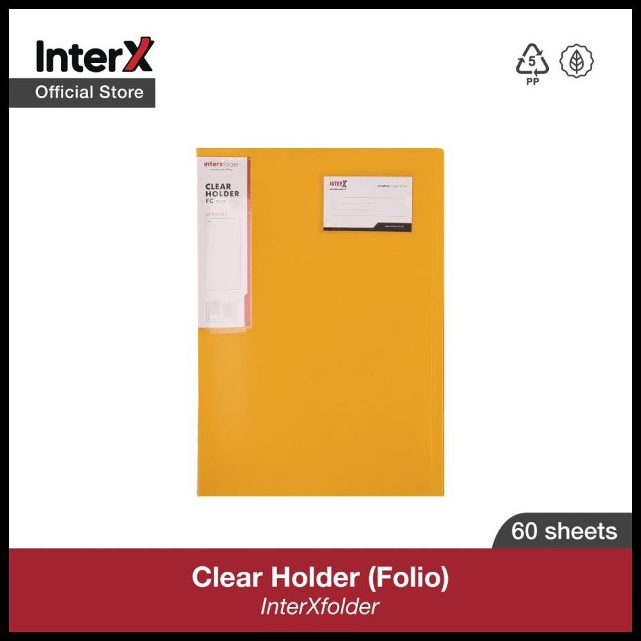 

INTERX CLEAR HOLDER F4 FOLDER 60 FC