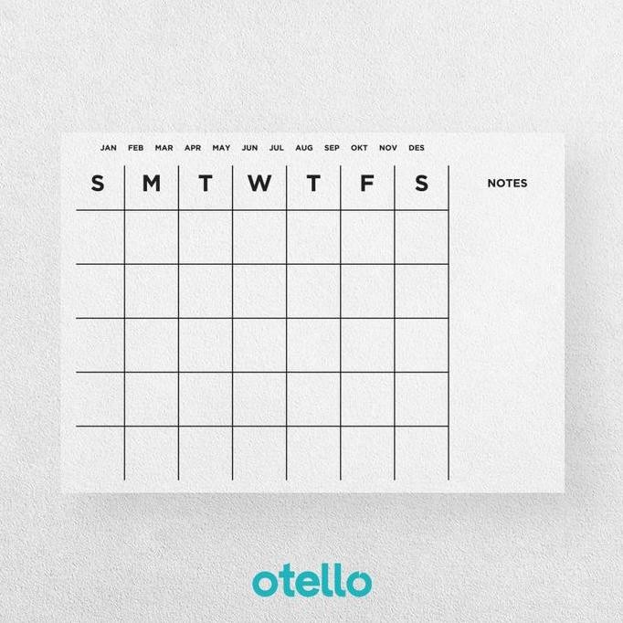

Monthly Planner Akrilik | Wall Planner Dinding | Schedule Board Jadwal