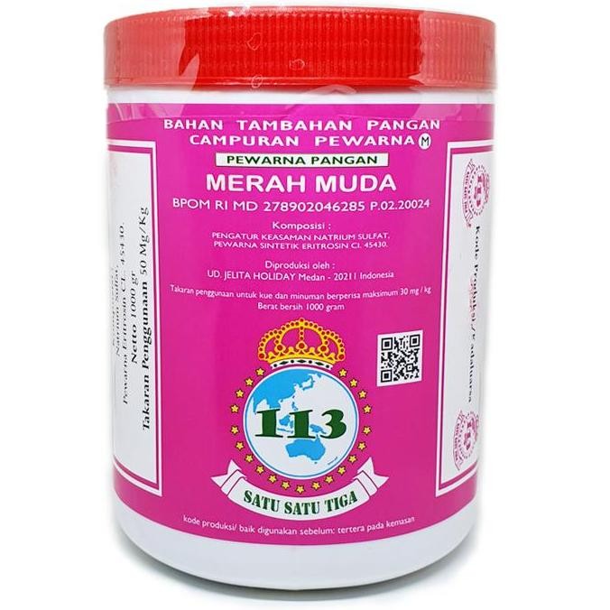 

Pewarna Makanan Merah Muda/ Food Coloring Rose Pink 1000 Gr