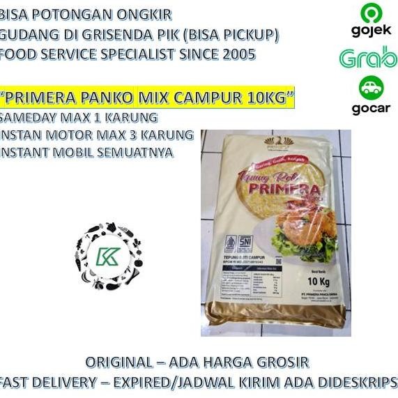 

Tepung Roti Primera Panko Mix Breadcrumbs Panir 10 Kg Horeka Gojek