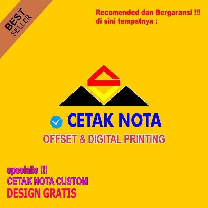 

Cetak Nota/Nota Laundy/Nota Sembako/Nota Custom 1/4F 10 Buku Warna