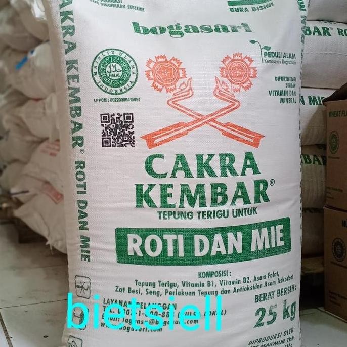 

Tepung Terigu Cakra Kembar 25 Kg/Bal