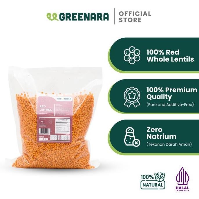 

Lentil Merah 1 Kg / Red Whole Lentils