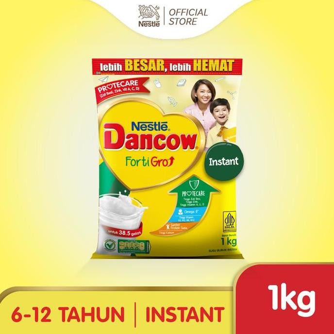 

Nestl Dancow Fortigro Susu Bubuk Instan Usia Sekolah Pouch 1 Kg