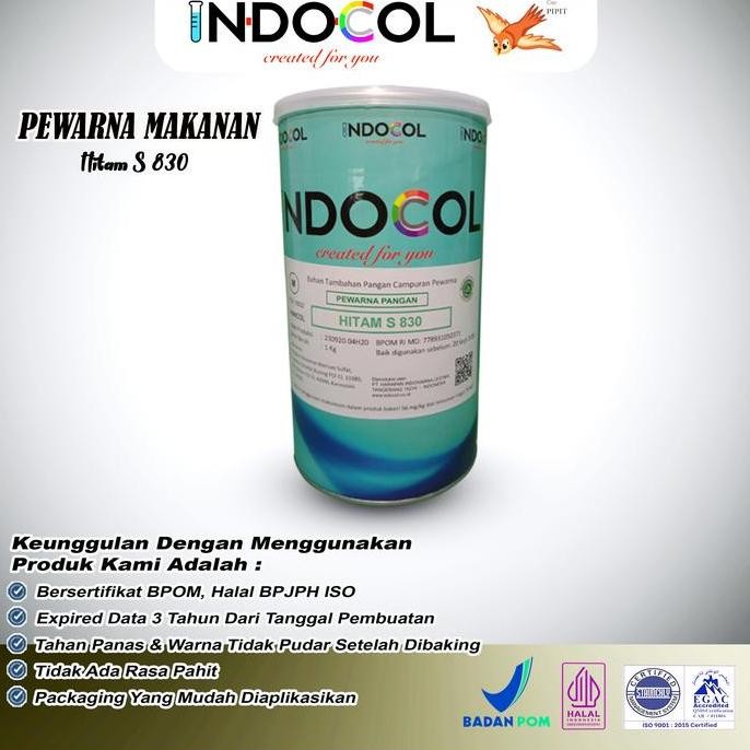 

Pewarna Makanan Indocol Hitam S830 (Black)