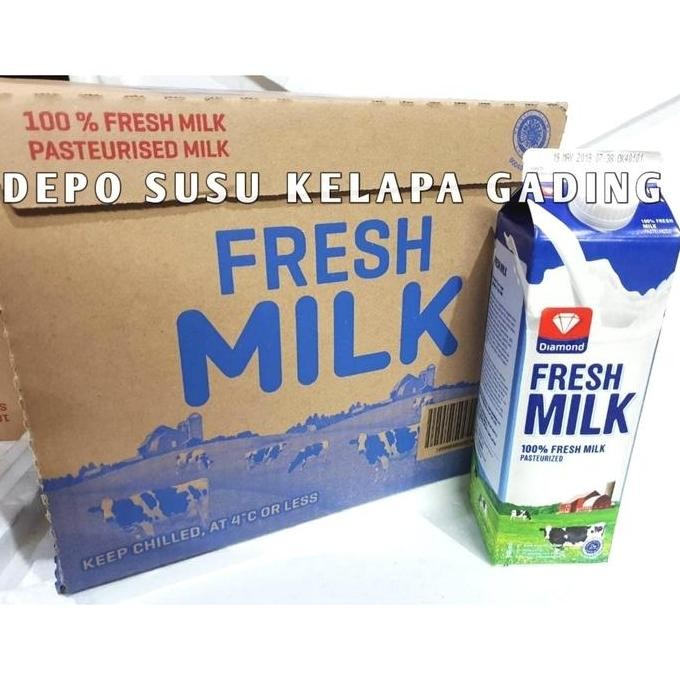

Susu Diamond Freshmilk 12 Pcs Karton | Diamond Fresh Milk Segar Plain