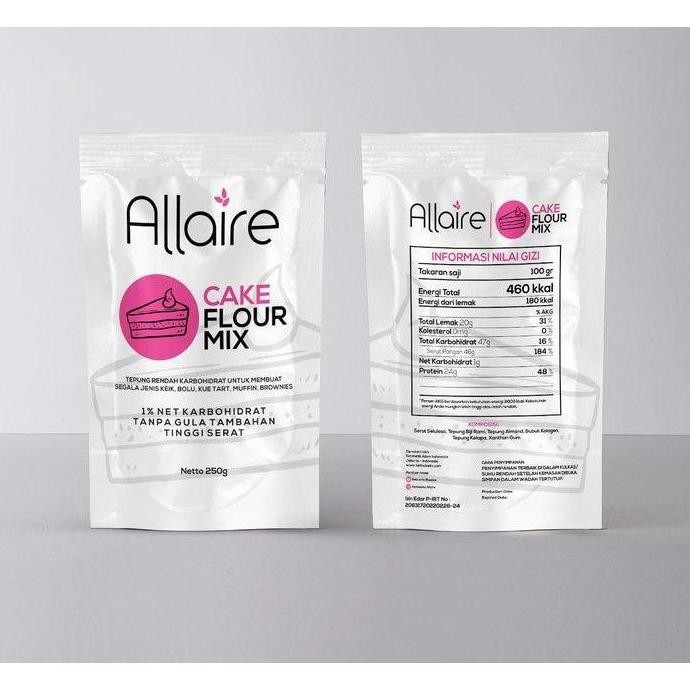 

Allaire Cake Flour Mix 500 Gram Tepung Kue Keto