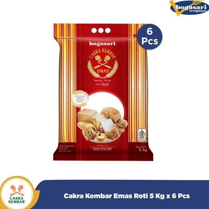 

Ctn - Bogasari Cakra Kembar Emas Roti 5 Kg