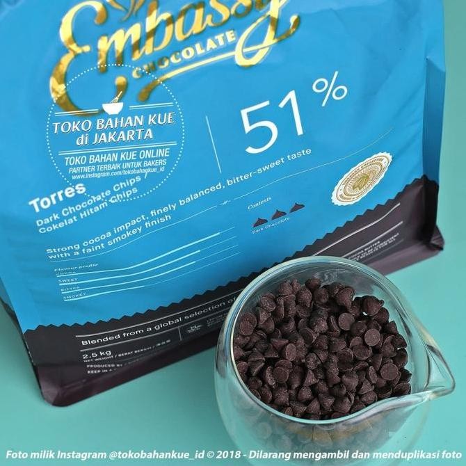 

Coklat Chips Tulip Bromo Choco Chips Couverture 51% Cocoa Butter 250G