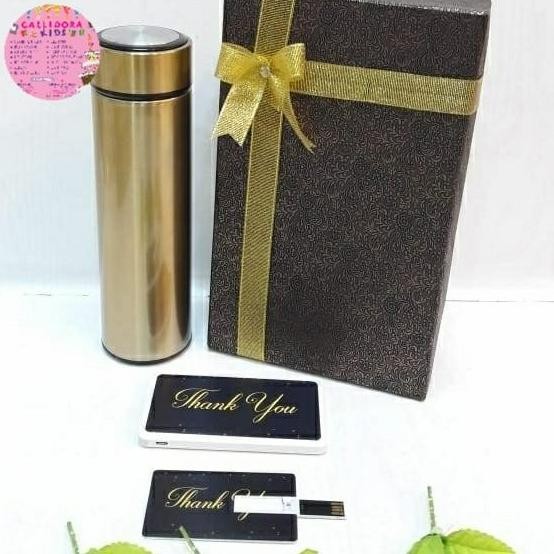 

Souvenir Flashdisk 32Gb Dan Power Bank Custom-Hampers Kantor-Flashdisk Handuk Termos
