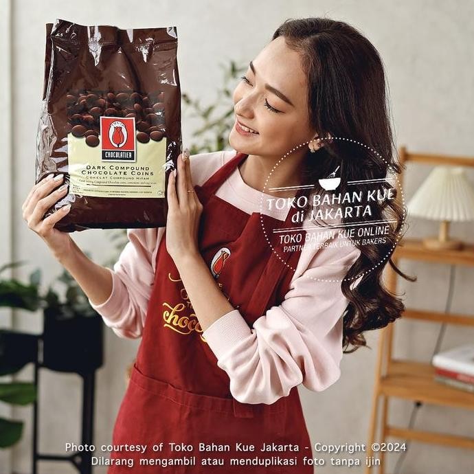 

Tulip Dark Compound Coin Chocolate 2,5Kg Cokelat Coklat Baking Coin