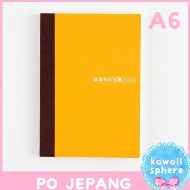 

Hobonichi Plain Notebook | Original A6 | Grid | Po Jepang