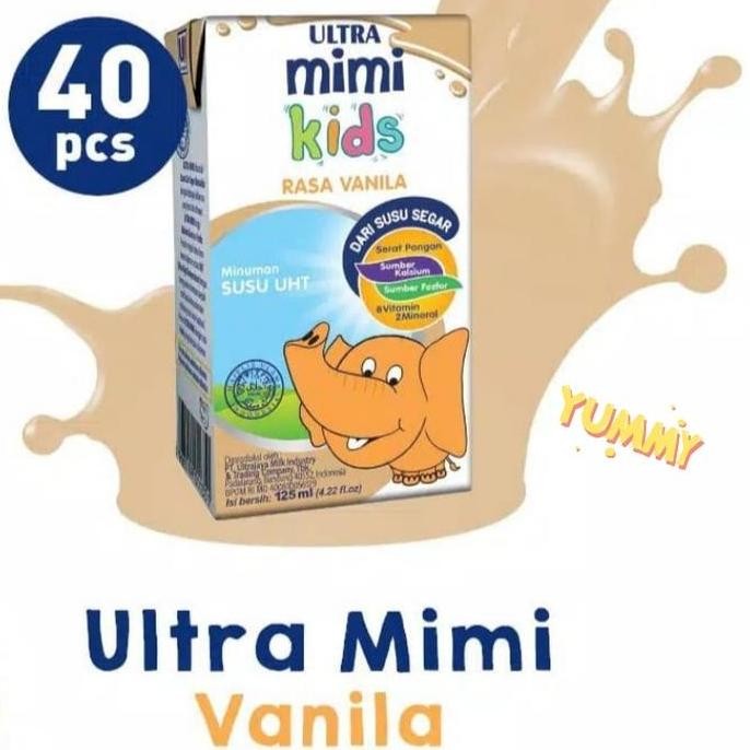 

[Per Carton] Susu Ultra Mimi Vanilla 125 Ml | Dus Isi 40 Pcs