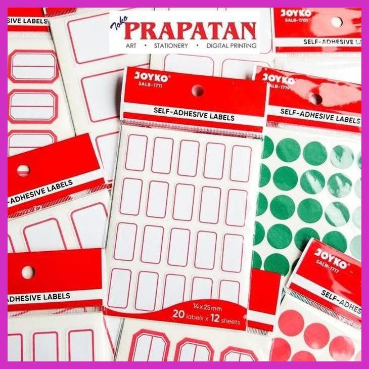 

( SEKOLAH / LUKIS ) PROMO JOYKO SELF ADHESIVE LABELS SALB (SENI / MENGGAMBAR / ART / KERAJINAN ) GOOD QUALITY