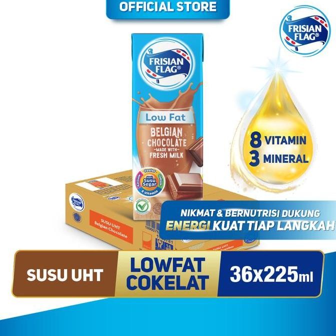 

Frisian Flag Purefarm Susu Uht Low Fat Belgian Chocolate 225Ml [36Pcs]