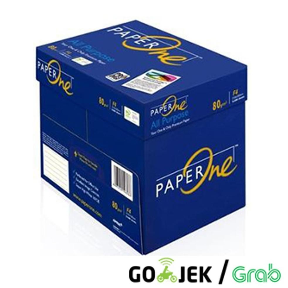 

JH8 PAPER ONE 80GR A4 F4 QUARTO G0SEND GR4B INSTAN ONLY / KERTAS FOTOCOPY / KERTAS PRINT