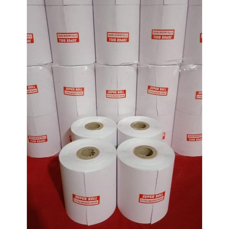 

JH8 kertas kasir 2ply 75x60mm paket 10 Roll
