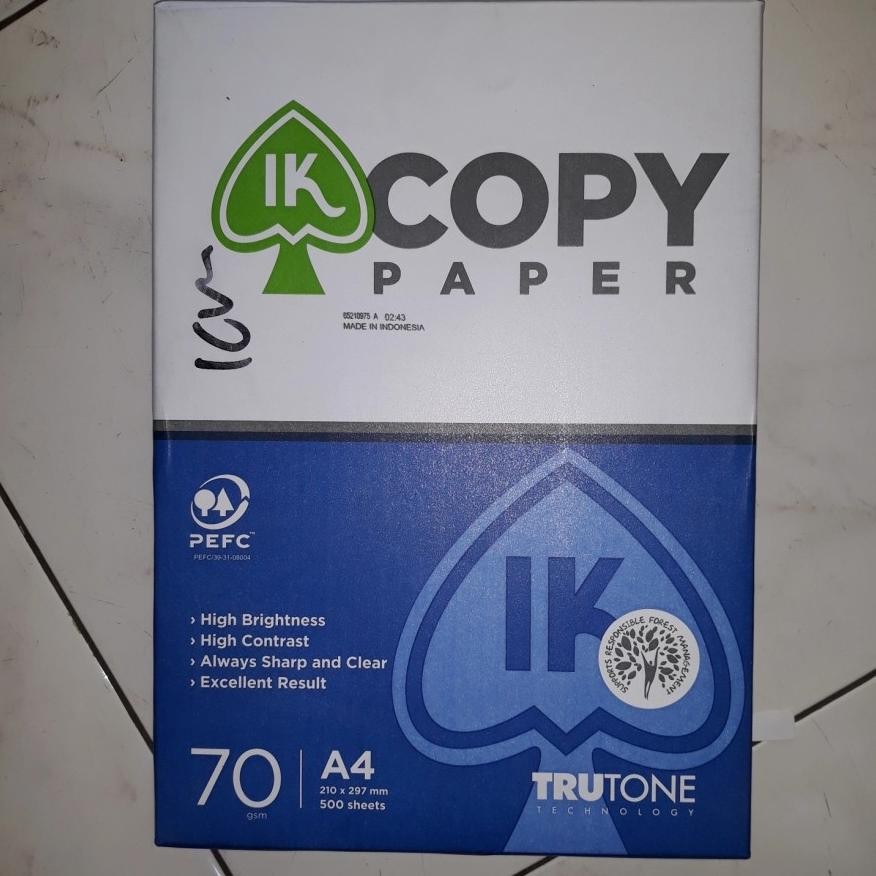 

JH8 Kertas HVS A4 70 gr IK copy paper