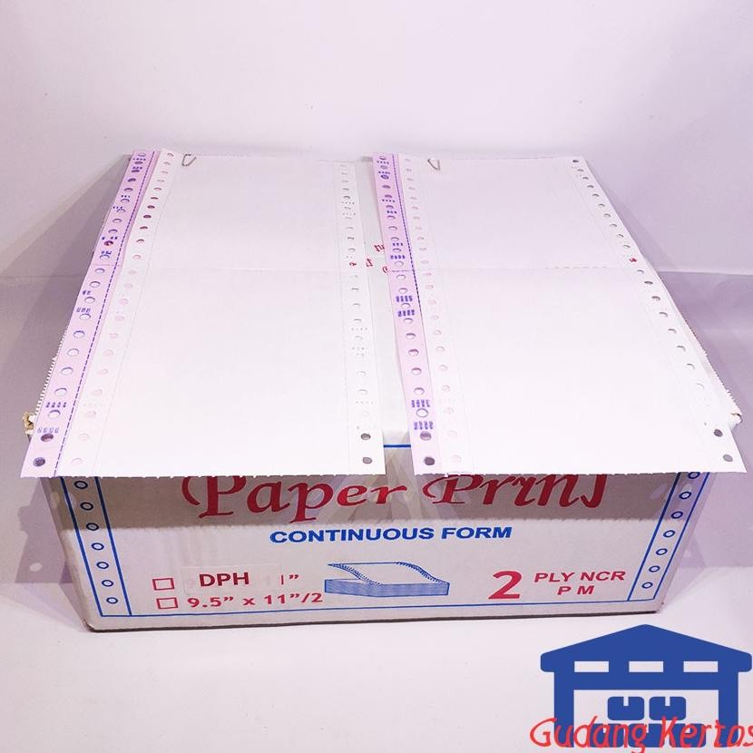 

JH8 CONTINUOUS FORM 91/2 /2 X 11/2 2PLY PAPERPRYNS (BAGI 4 WARTEL)