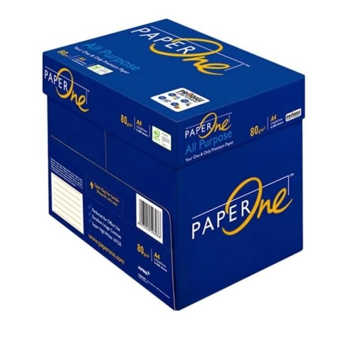 

JH8 [Grab/Gojek] Termurah !! Kertas Fotocopy Print HVS A4 80 gr PaperOne Box Dus
