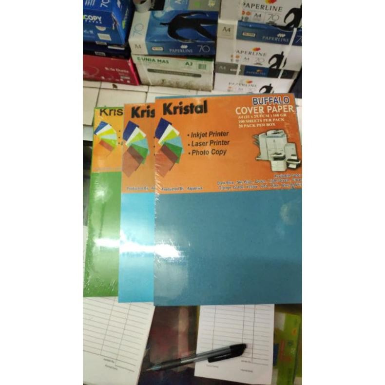 

JH8 KERTAS BUFFALO A4 160g KRISTAL /SAMPUL COVER KERTAS