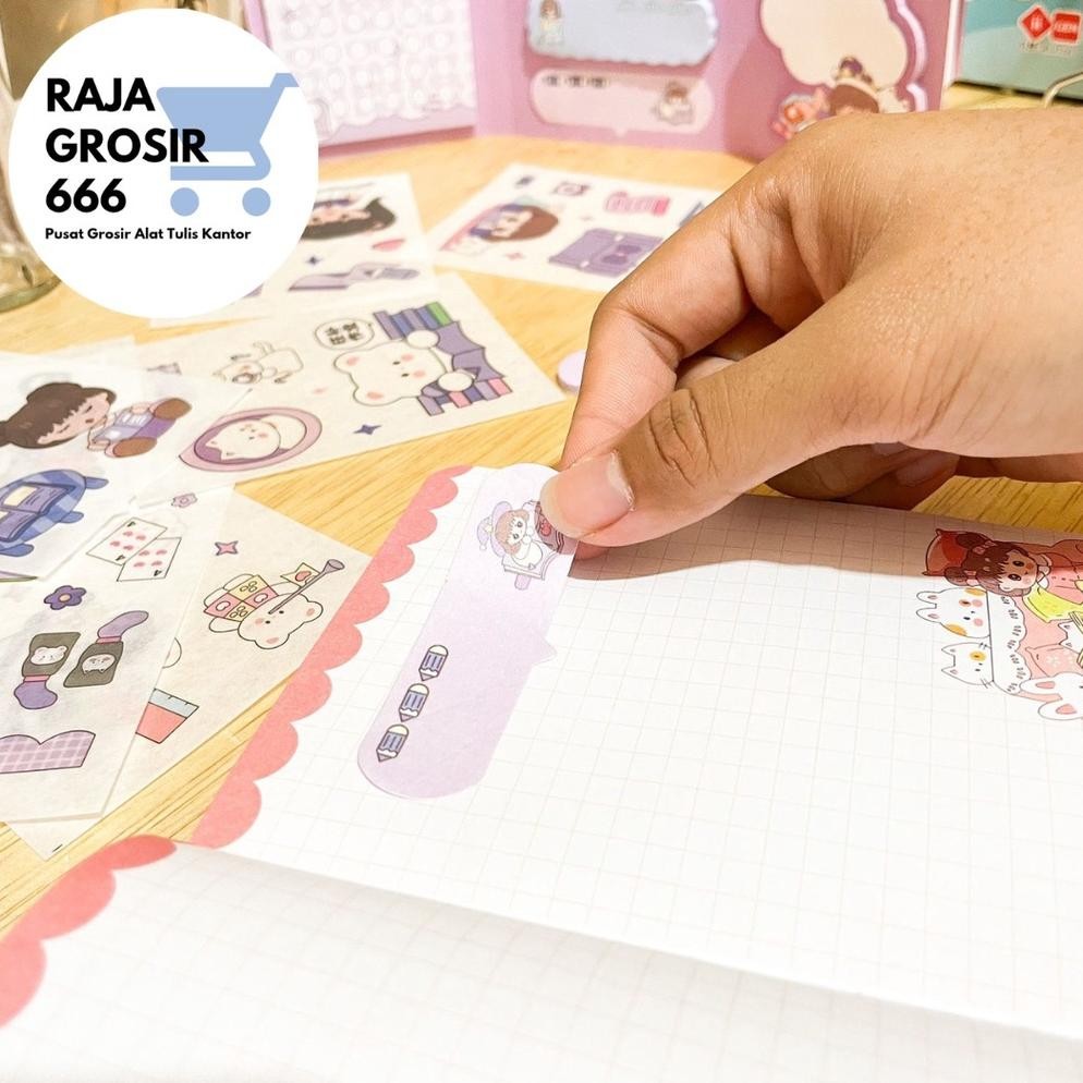 

JH8 JURNAL 4 IN 1 KODE S001 STUDY HARD (WASHI TAPE |STICKER|STICKY NOTES|NOTEBOOK A5)